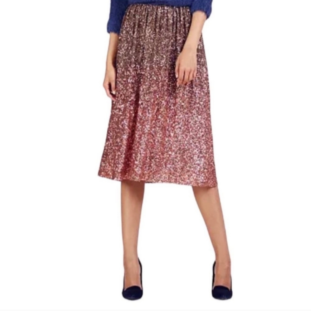 Lc Lauren Conrad Runway Ombre Sequin Skirt, Pink, XS